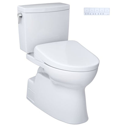 TOTO Vespin II 1 GPF Elongated Chair Height Toilet with Washlet S7A Auto Open Bidet Seat
