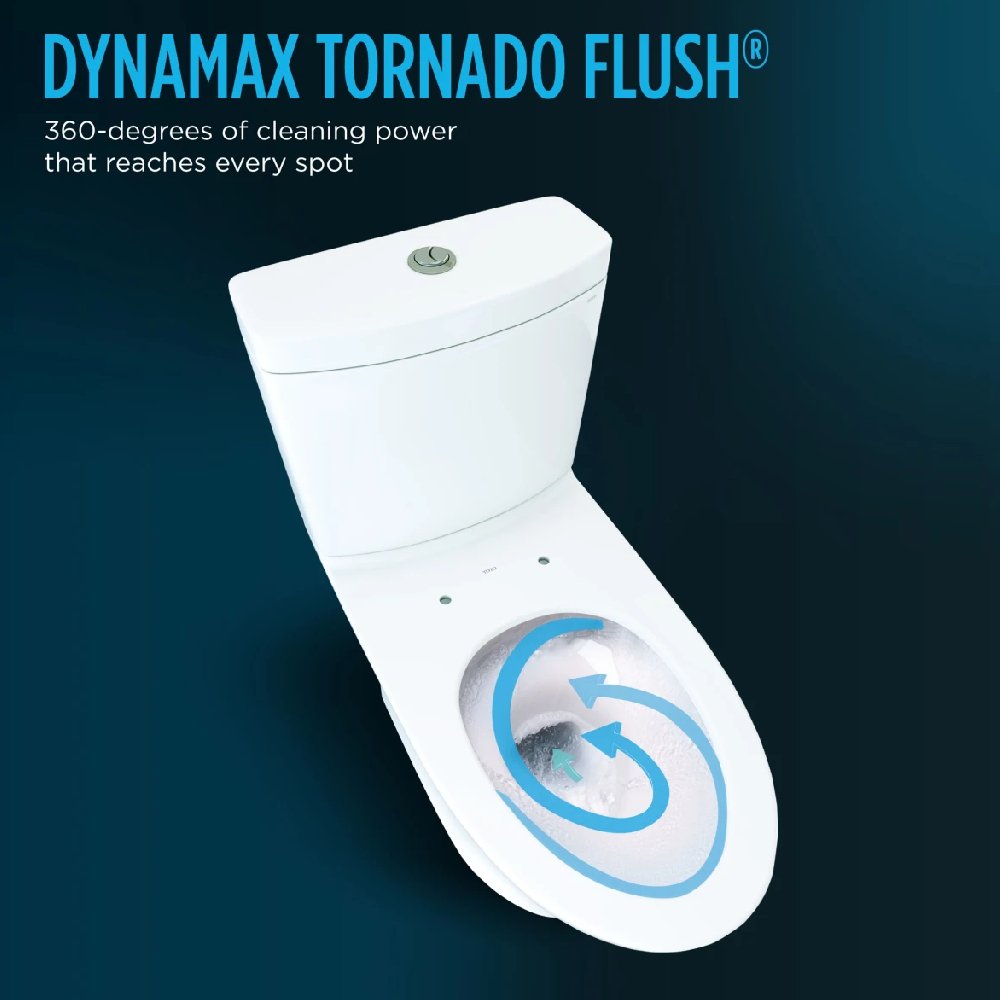 TOTO Connelly 0.9 GPF and 1.28 GPF Dual Flush Elongated Cefiontect Toilet with Washlet S7 Bidet Seat