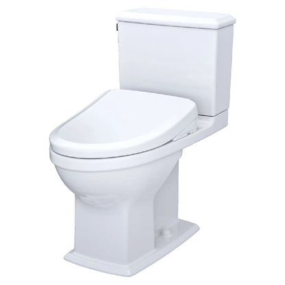 TOTO Connelly 0.9 GPF and 1.28 GPF Dual Flush Elongated Cefiontect Toilet with Washlet S7 Bidet Seat