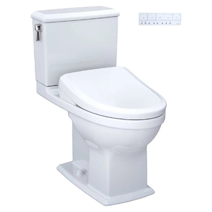 TOTO Connelly 0.9 GPF and 1.28 GPF Dual Flush Elongated Cefiontect Toilet with Washlet S7 Bidet Seat