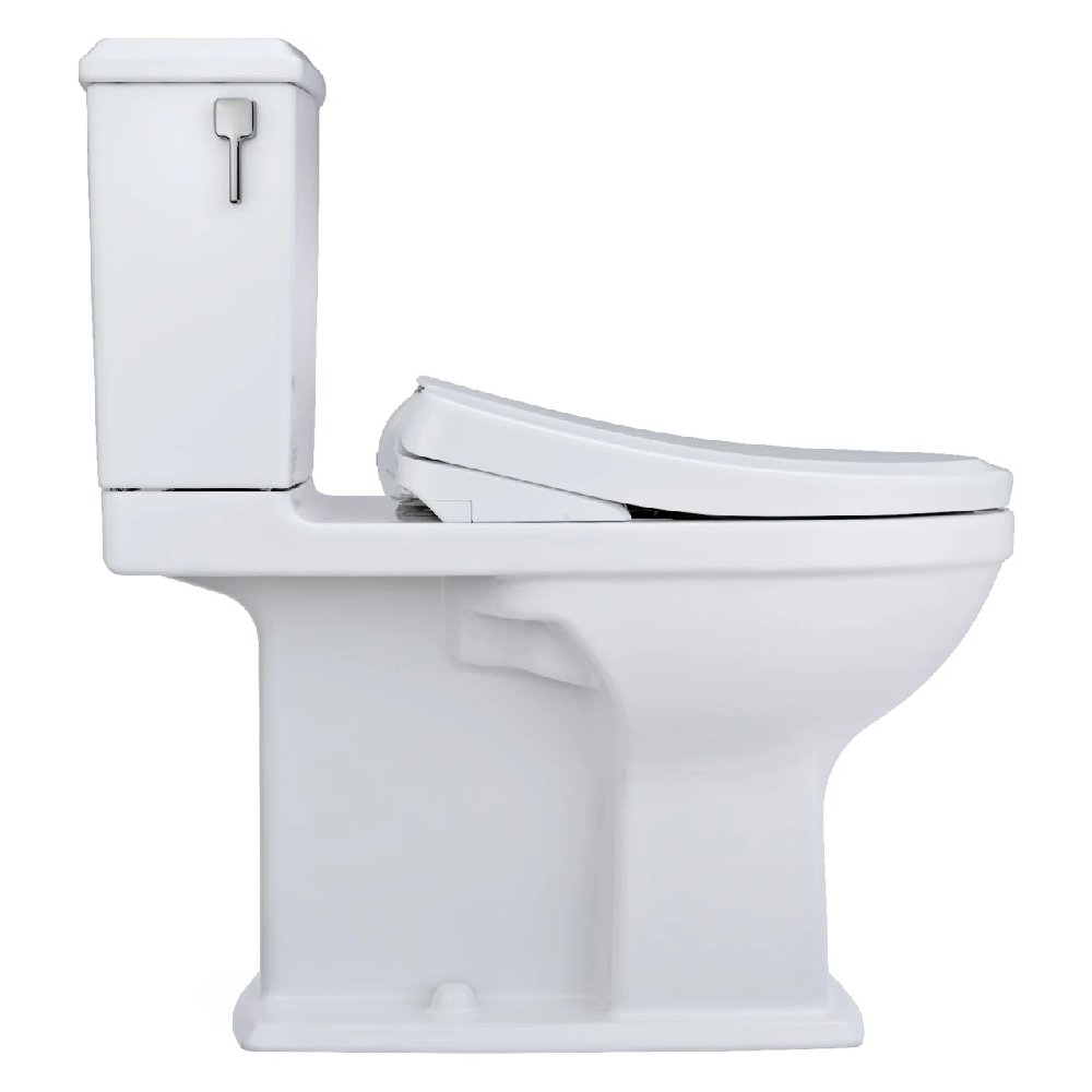 TOTO Connelly 0.9 GPF and 1.28 GPF Dual Flush Elongated Cefiontect Toilet with Washlet S7 Bidet Seat