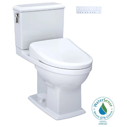 TOTO Connelly 0.9 GPF and 1.28 GPF Dual Flush Elongated Cefiontect Toilet with Washlet S7 Bidet Seat