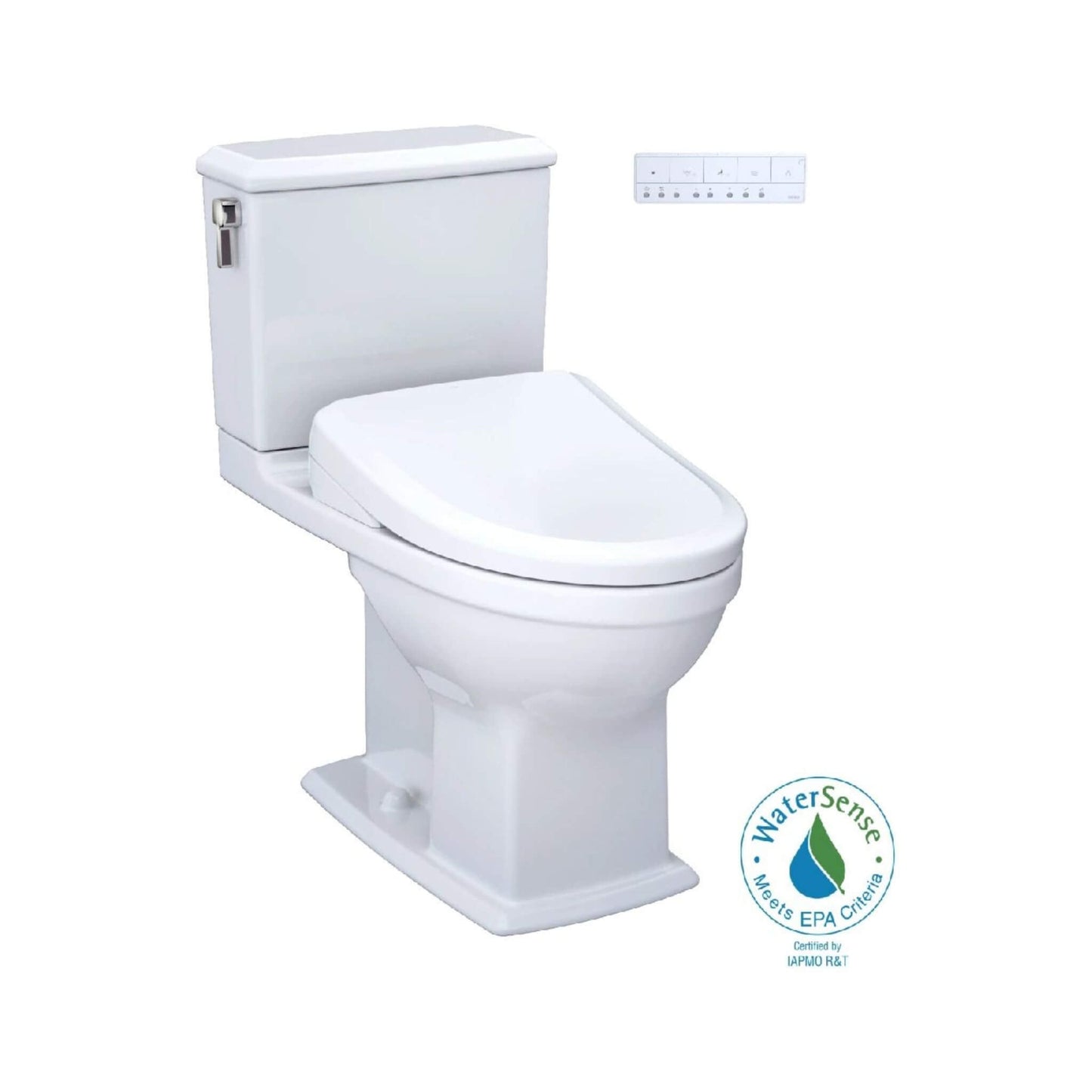TOTO Connelly 1.28 GPF and 0.9 GPF Elongated Toilet with S7A Auto Open Bidet Seat