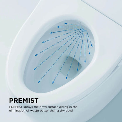 TOTO Ultramax II 1G Washlet C5 and 1.0 GPF Elongated Toilet with Left Hand Lever