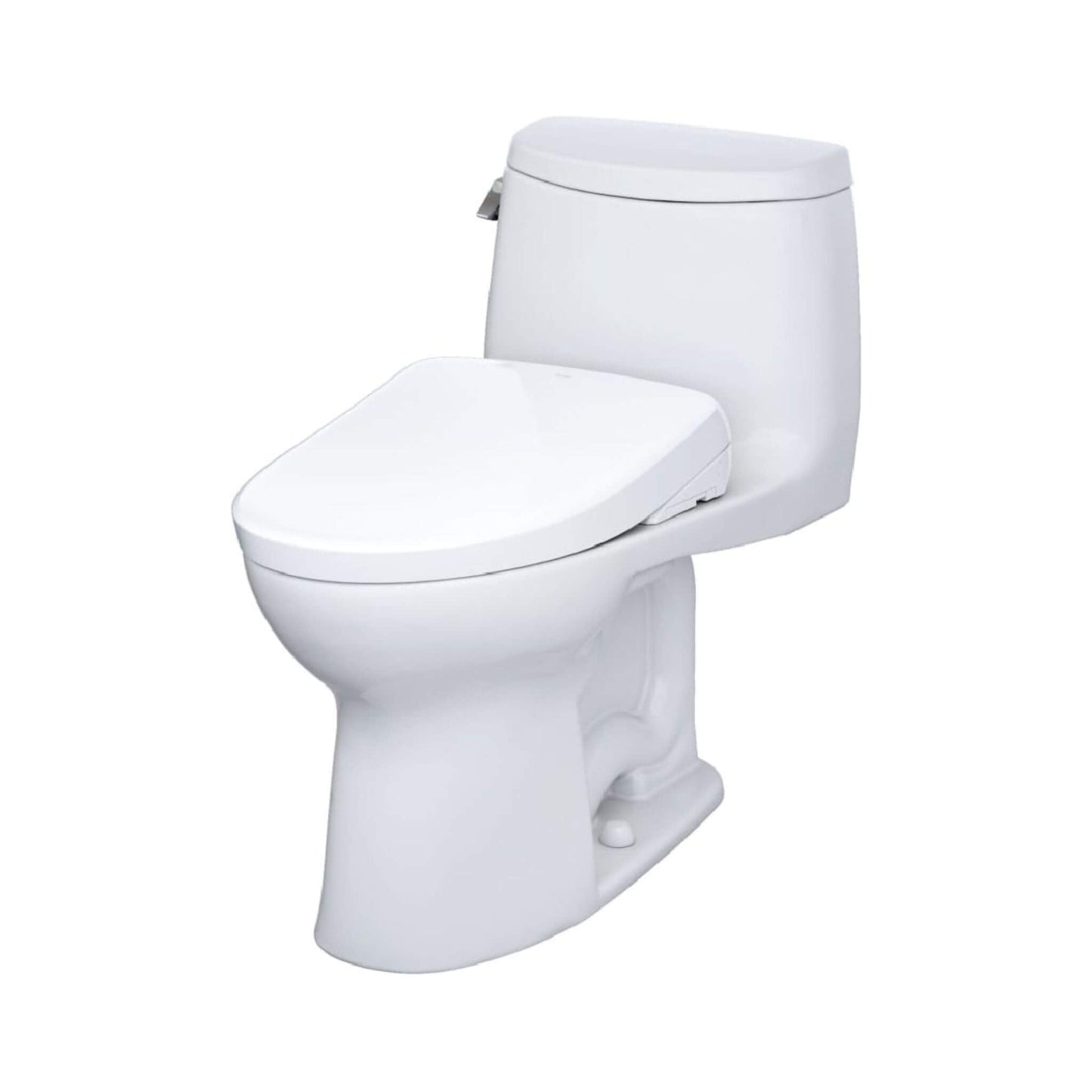TOTO Ultramax II 1.28 GPF One Piece Elongated Chair Height with Washlet S7 Bidet Seat Soft Close