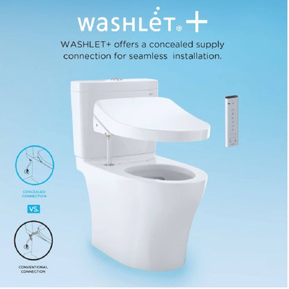 TOTO Legato 1.28 GPF Elongated Toilet and Washlet C2 Bidet Seat