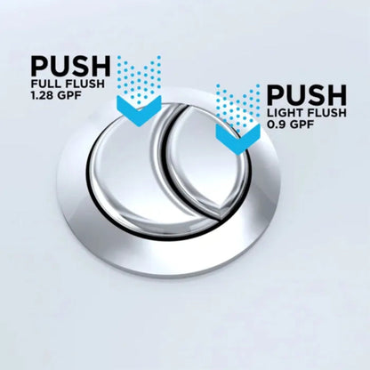 TOTO Aquia IV Washlet Elongated Chair Height Bidet Toilet Seat with Button Flush