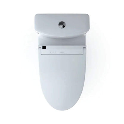 TOTO Aquia IV Washlet Elongated Chair Height Bidet Toilet Seat with Button Flush