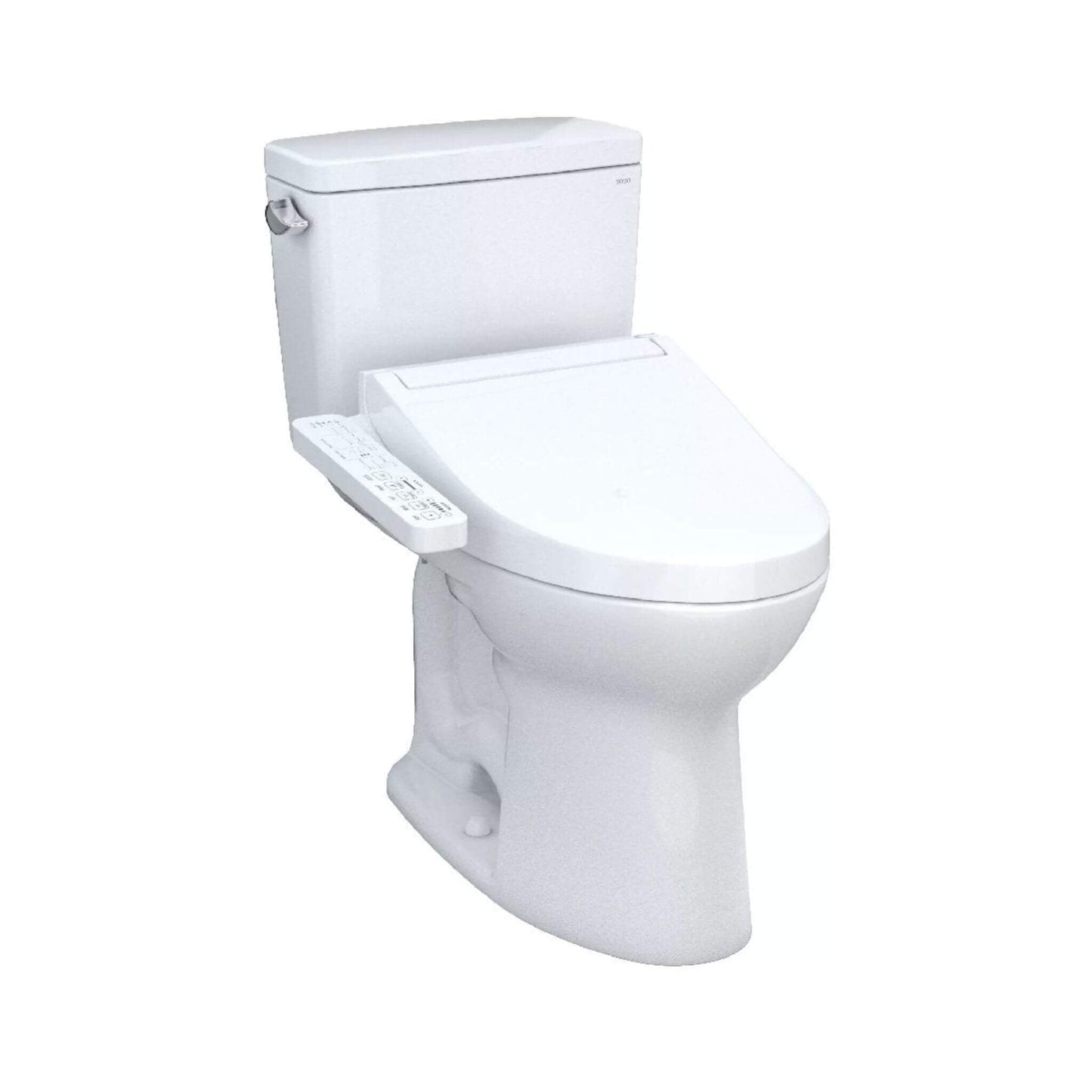 TOTO Drake Washlet C2 And 1.28 GPF Left Hand Lever with Elongated Universal Height Bidet Toilet