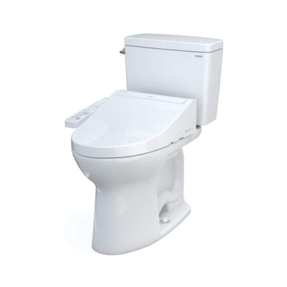 TOTO Drake Washlet C2 And 1.28 GPF Left Hand Lever with Elongated Universal Height Bidet Toilet