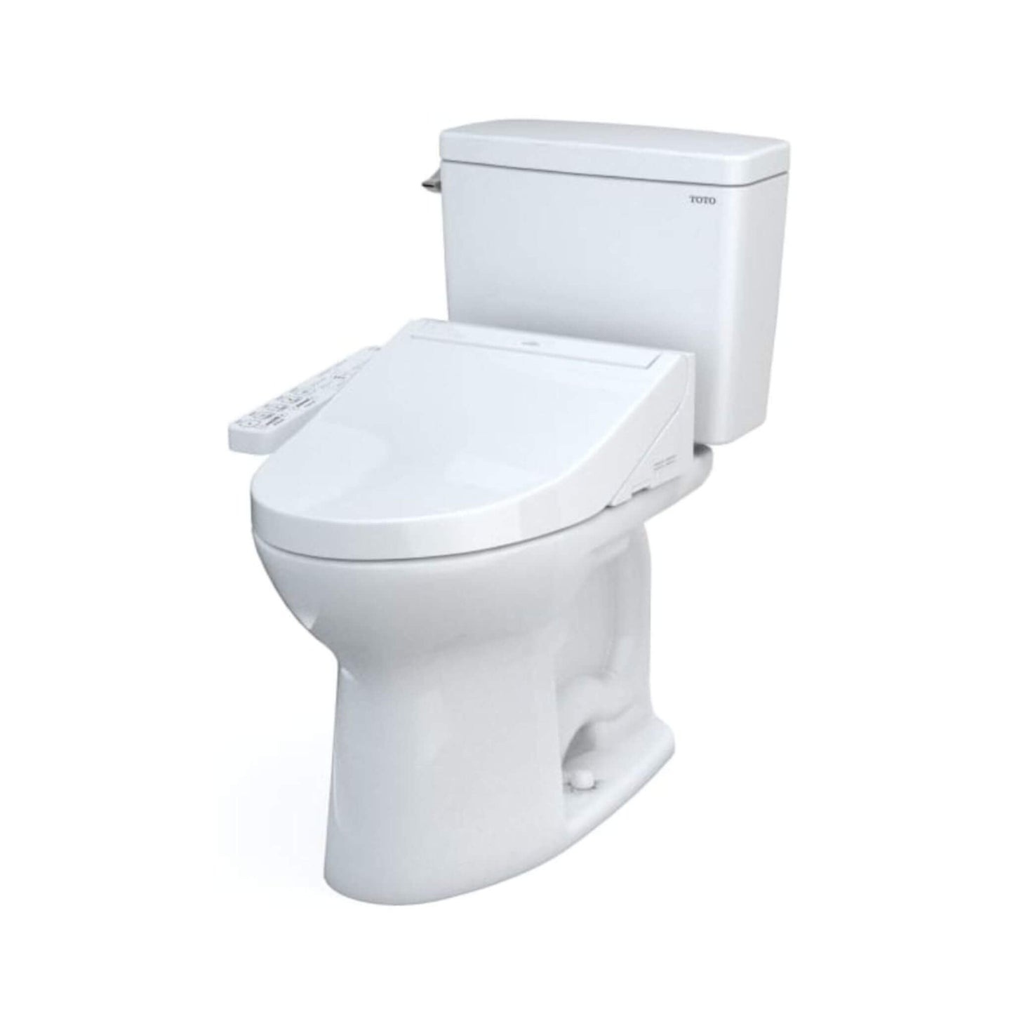 TOTO Drake 1.28 GPF with Washlet C2 Elongated Bidet Toilet and 10" Rough In