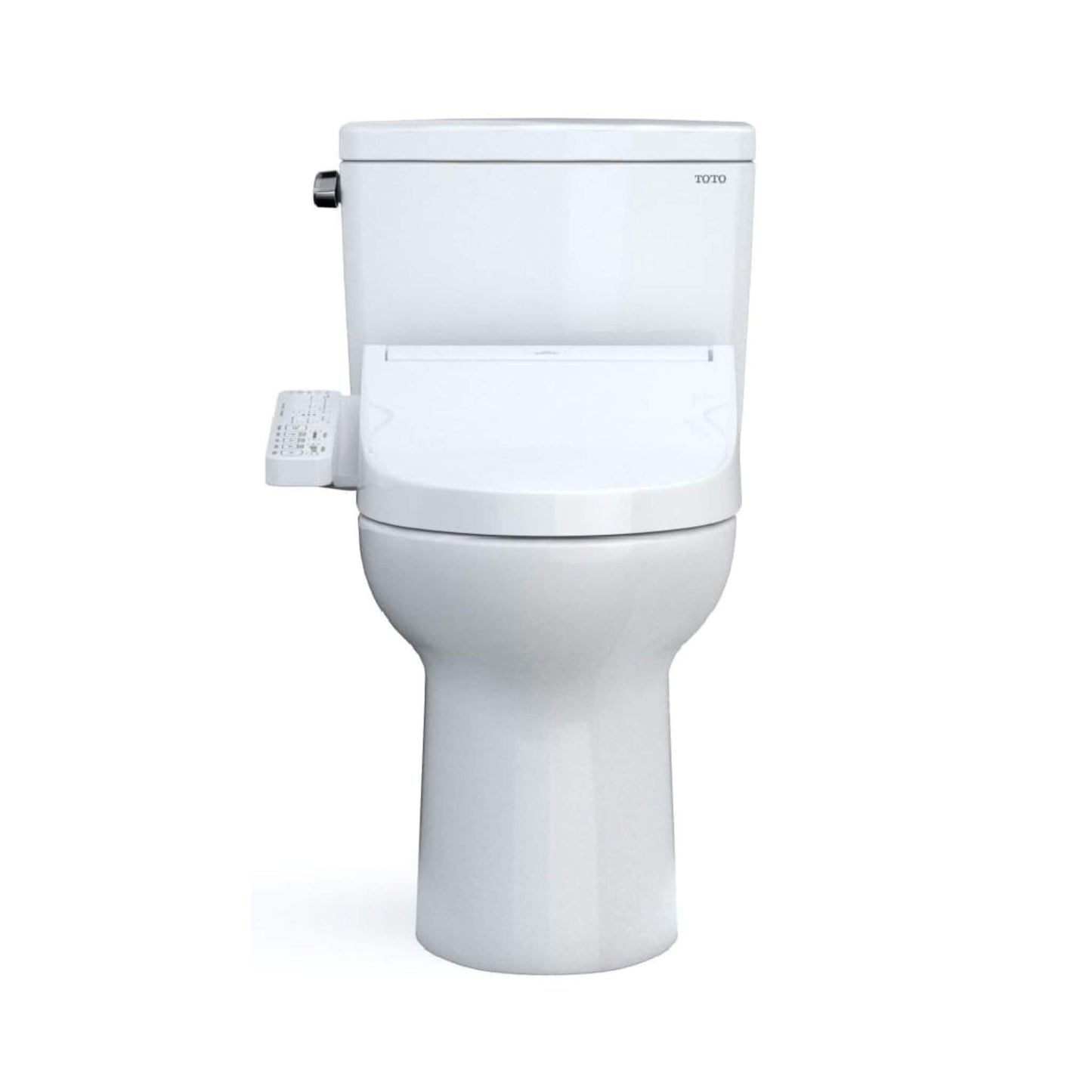 TOTO Drake 1.28 GPF Two Piece Elongated with Left Hand Lever and Washlet C2 Bidet Seat