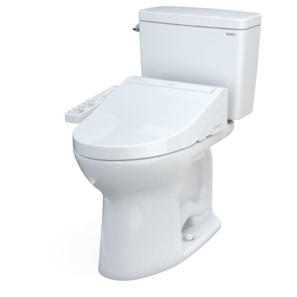 TOTO Drake Washlet C2 with 1.6 GPF Universal Height Elongated Toilet