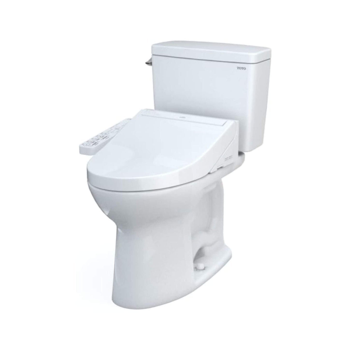 TOTO Drake Washlet C2 with 1.6 GPF Universal Height Bidet Toilet with Left Hand Lever