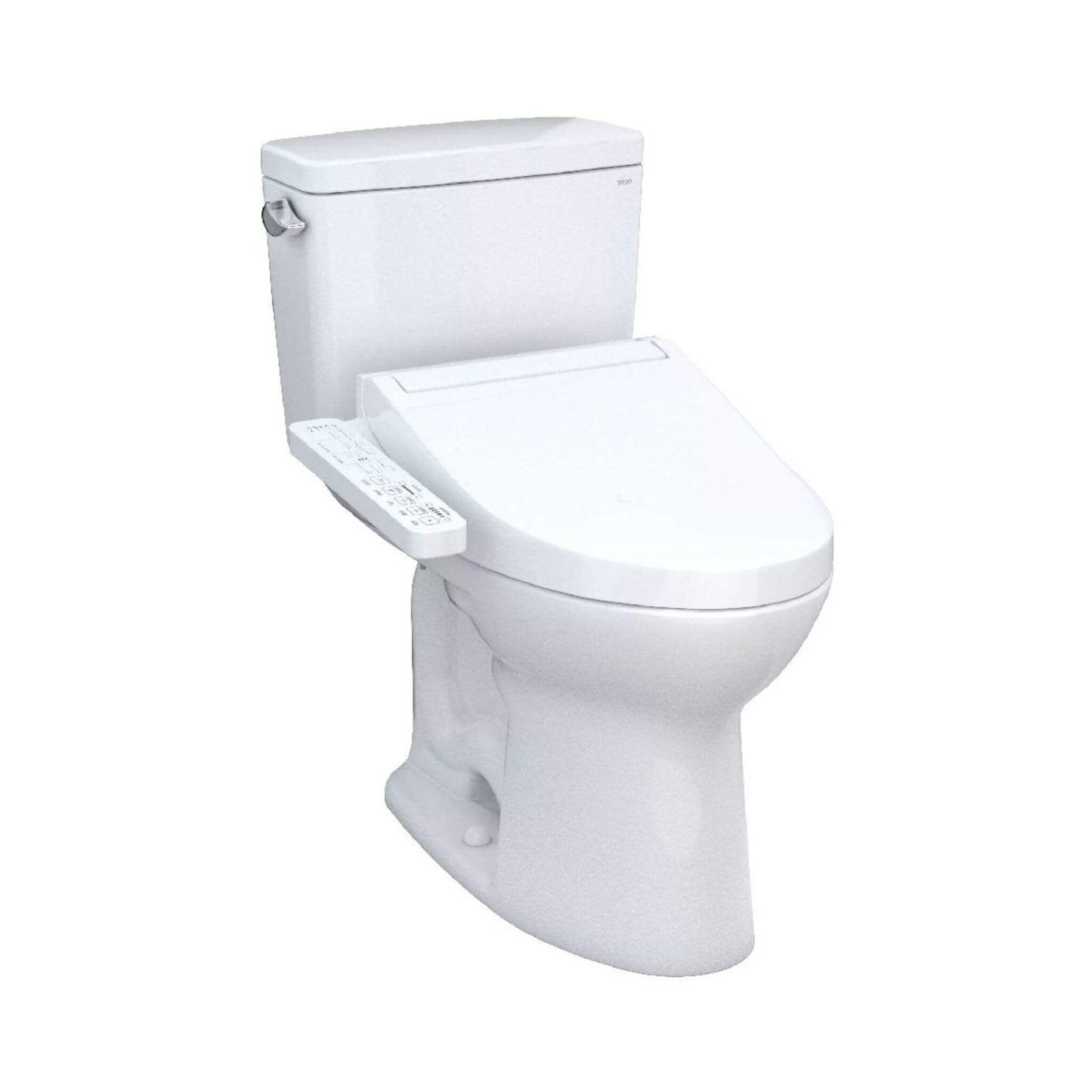 TOTO Drake Washlet C2 with 1.6 GPF Universal Height Bidet Toilet with Left Hand Lever