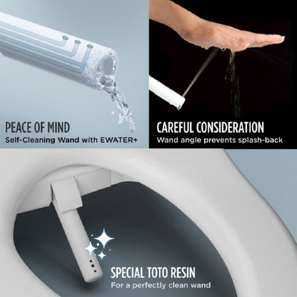 TOTO Drake Washlet C2 with 1.6 GPF Universal Height Bidet Toilet with Left Hand Lever