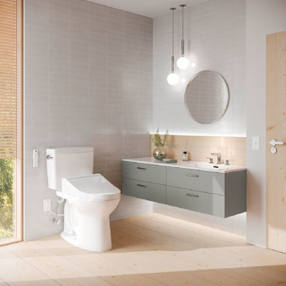 TOTO Drake 1.28 GPF Washlet Universal Height Chair with C5 Bidet Toilet Seat