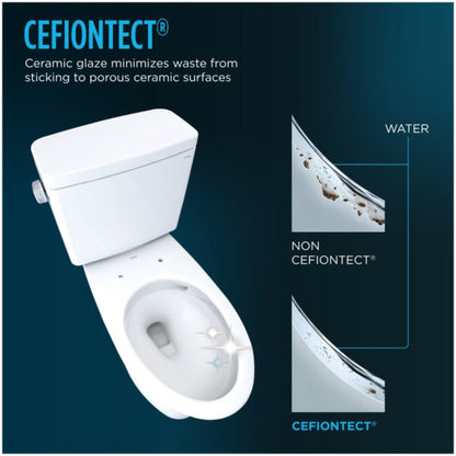 TOTO Drake 1.28 GPF Washlet Universal Height Chair with C5 Bidet Toilet Seat
