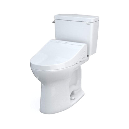 TOTO Drake 1.28 GPF Elongated Universal Height EWater+ Toilet with C5 Bidet Seat