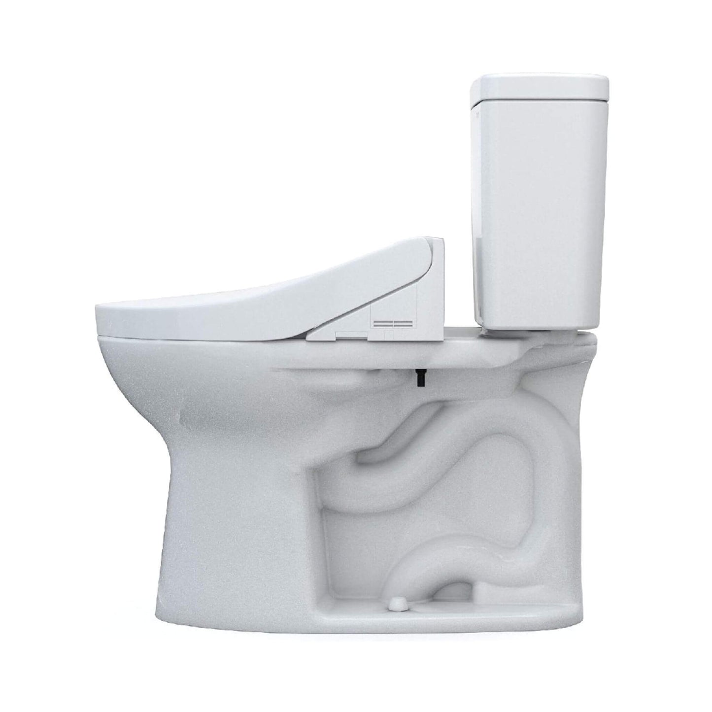 TOTO Drake 1.28 GPF Elongated Universal Height EWater+ Toilet with C5 Bidet Seat