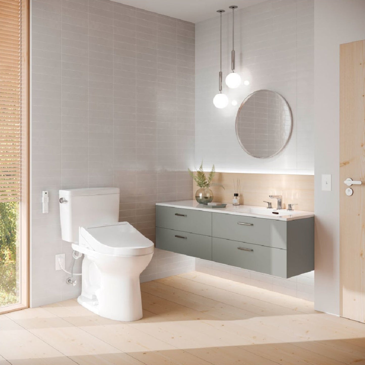 TOTO Drake 1.28 GPF Washlet Elongated Toilet with C5 Bidet Seat