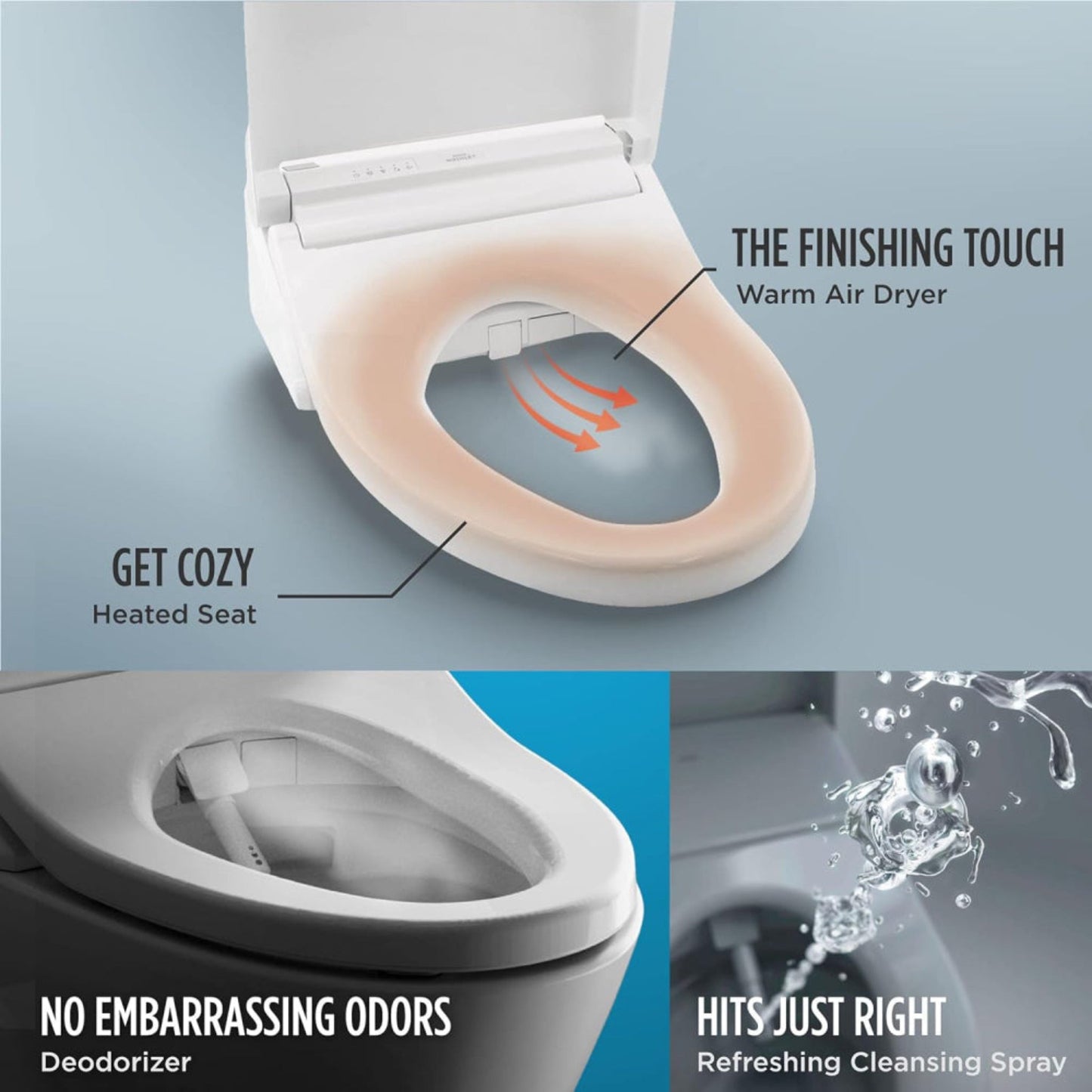 TOTO Drake C5 Bidet Seat with 1.6 GPF UH Washlet Toilet