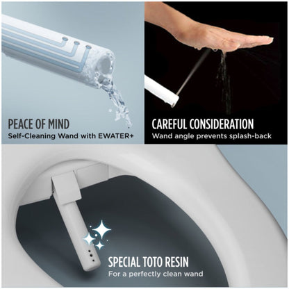 TOTO Drake 1.6 GPF ELongated Chair Height Toilet with C5 Soft Close Bidet Seat