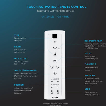 TOTO Drake C5 Bidet Seat with 1.6 GPF Tornado Flush