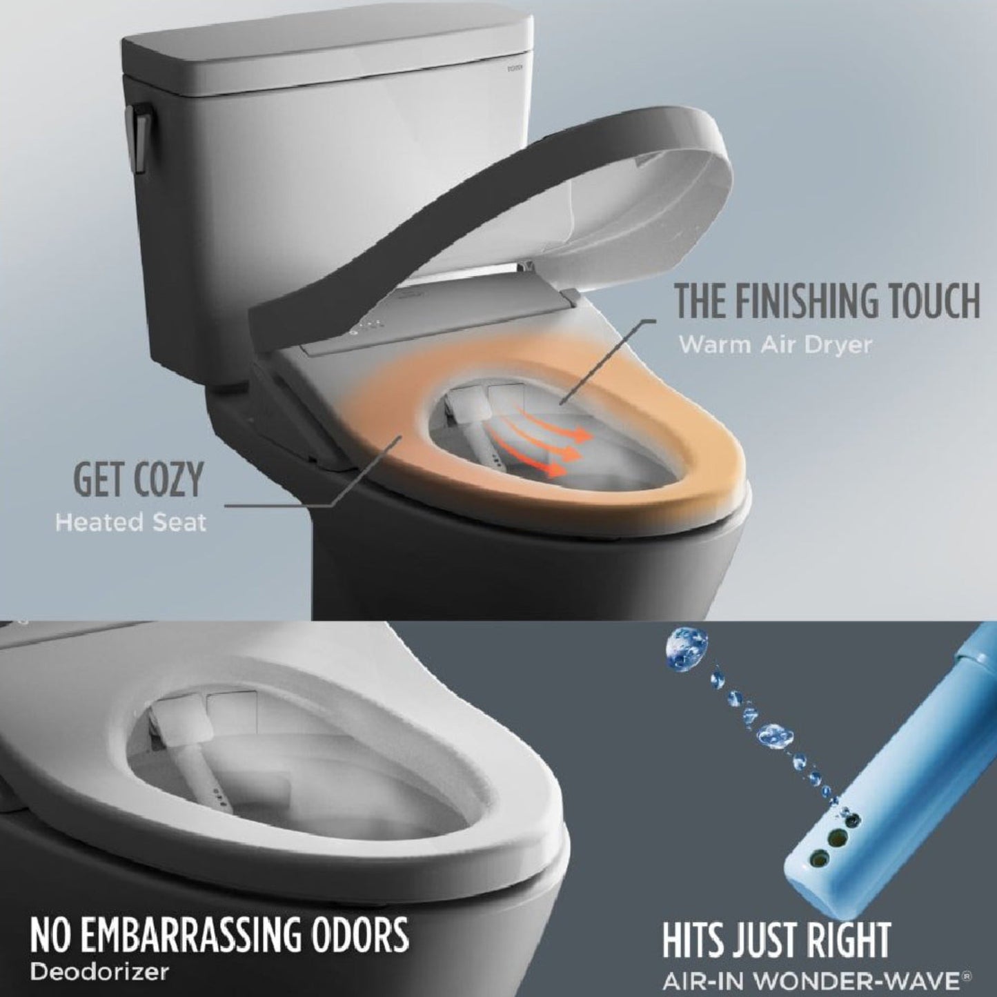TOTO Drake 1.28 GPF Electric Chair Height Toilet with Washlet S7 Heated Bidet Seat and Tornado Flush