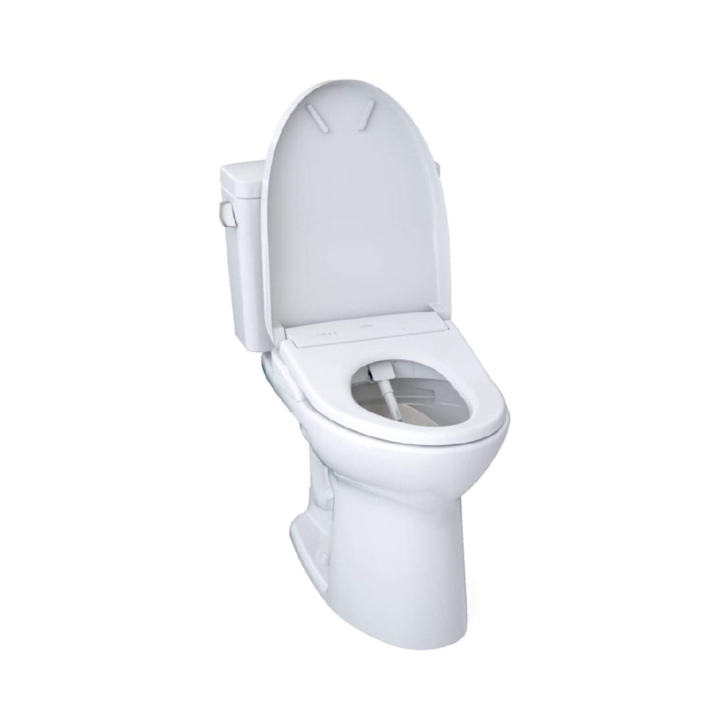TOTO Drake 1.28 GPF Two Piece Washlet Elongated Toilet Seat with S7 Heated Bidet Seat and EWater+