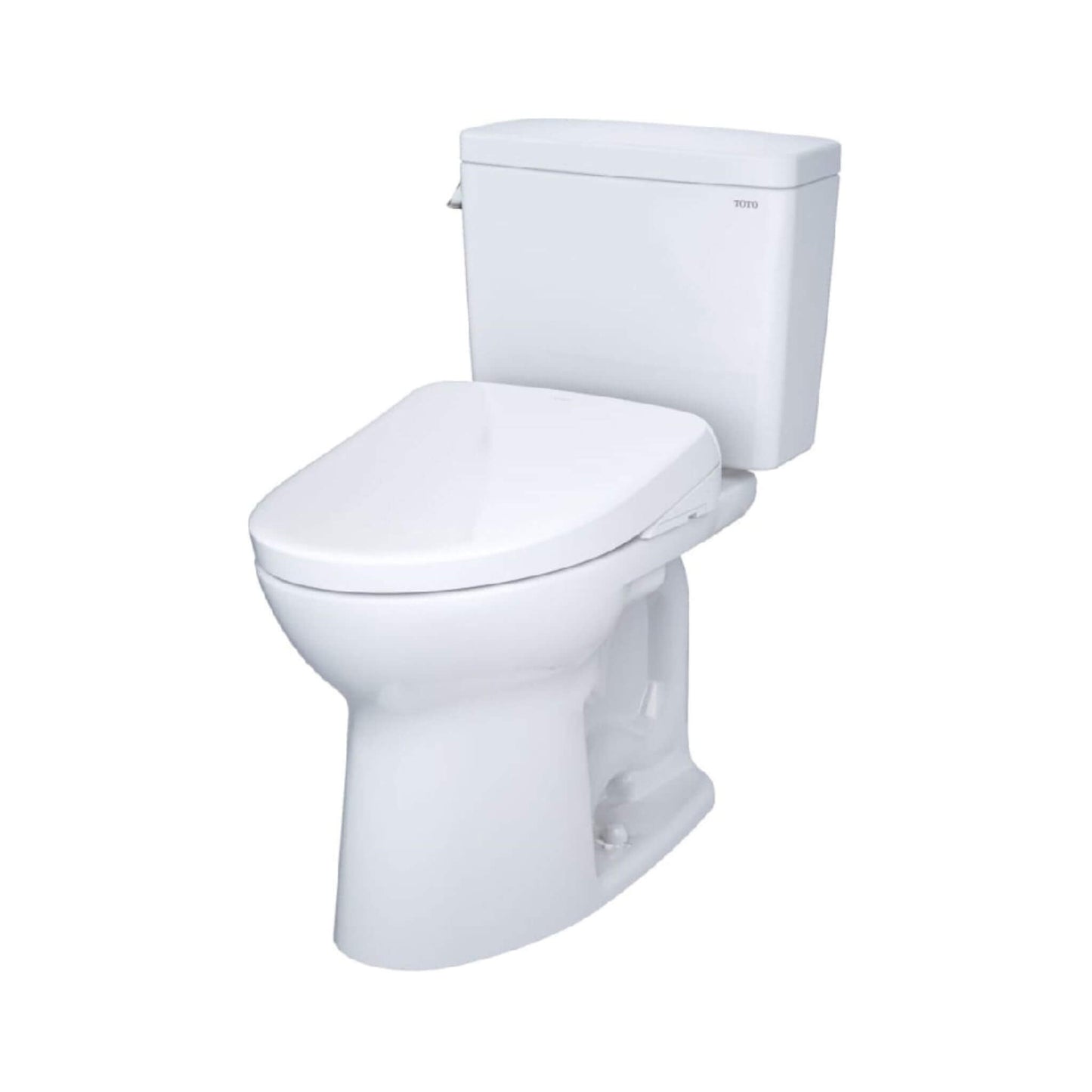 TOTO Drake 1.28 GPF Two Piece Washlet Elongated Toilet Seat with S7 Heated Bidet Seat and EWater+
