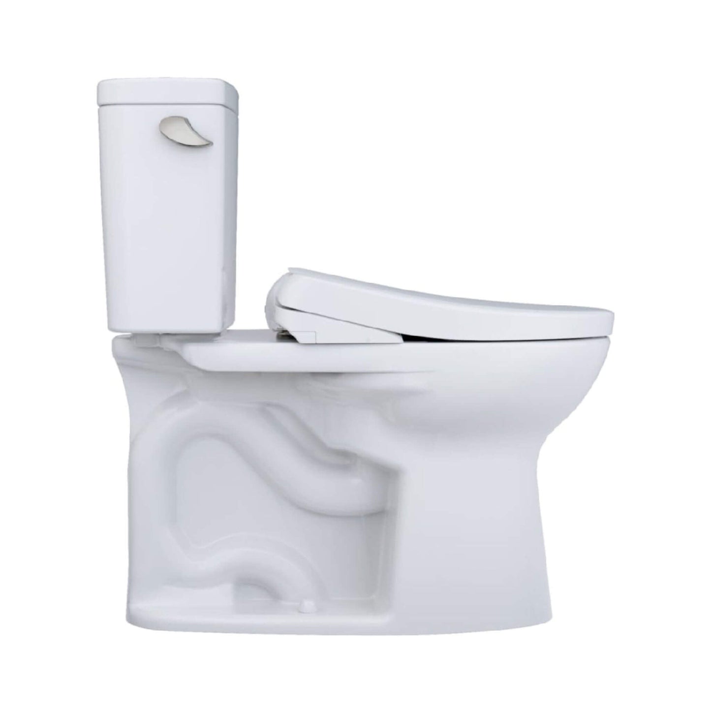 TOTO Drake 1.28 GPF Two Piece Washlet Elongated Toilet Seat with S7 Heated Bidet Seat and EWater+