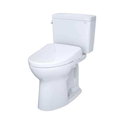 TOTO Drake 1.6 GPF Elongated Chair Height Toilet with S7 Bidet Seat and 10" Rough In