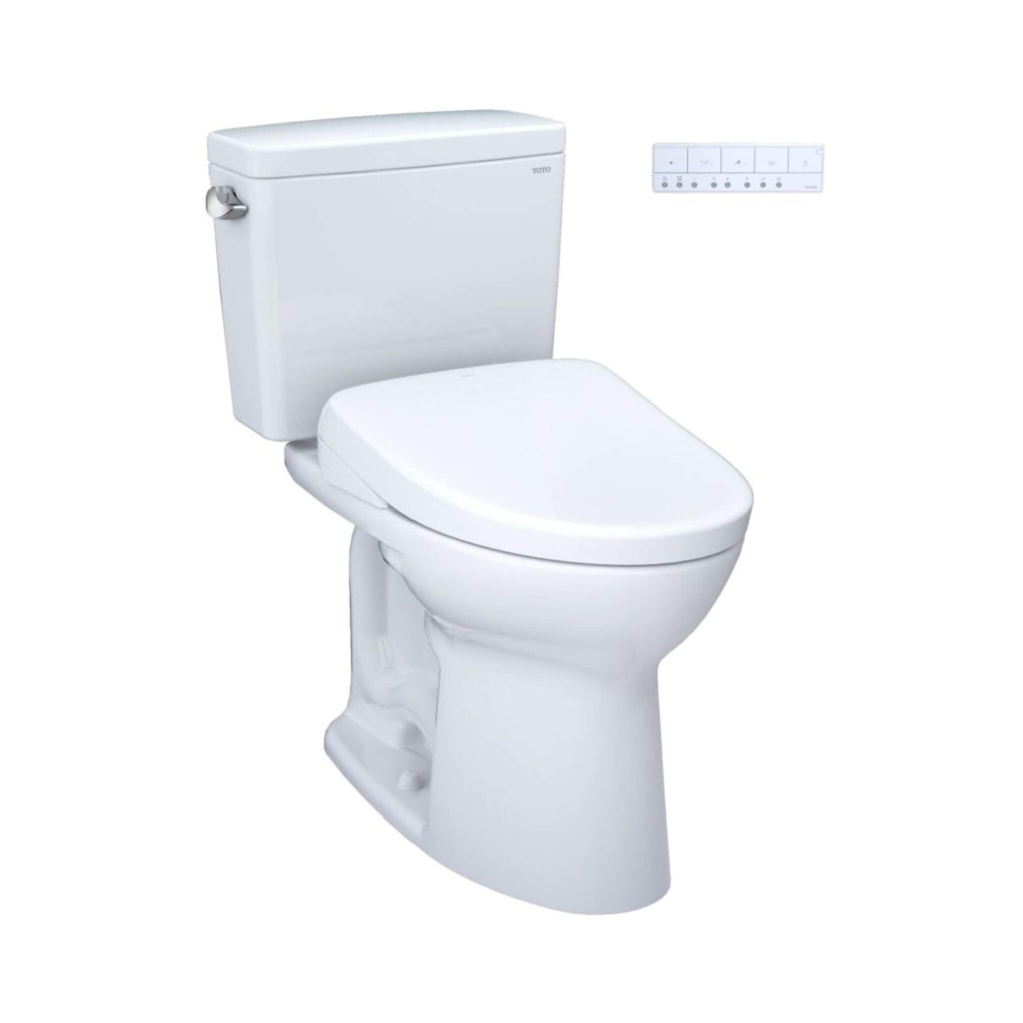TOTO Drake 1.6 GPF Elongated Chair Height Toilet with S7 Bidet Seat and 10" Rough In