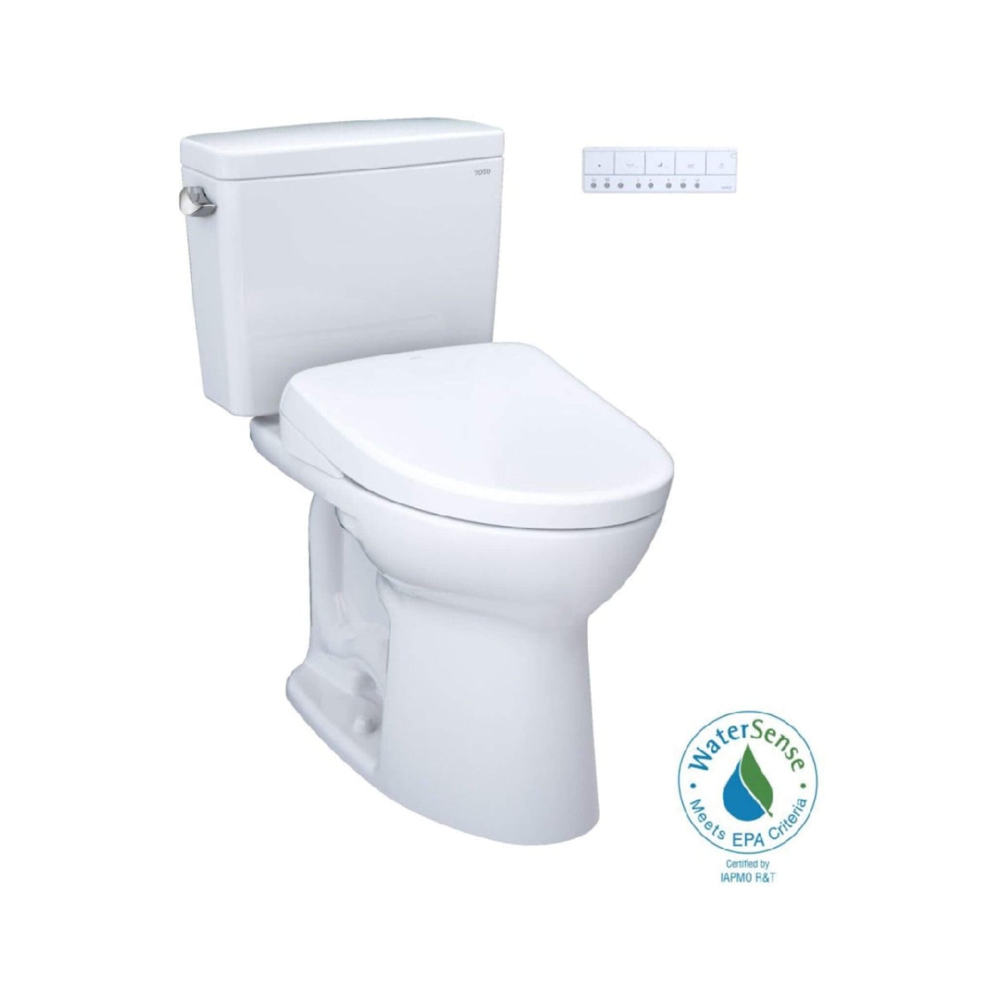 TOTO Drake 1.6 GPF RH Washlet Electric Bidet Toilet Seat with S7 Heated Bidet Seat and EWater+ Cleaning