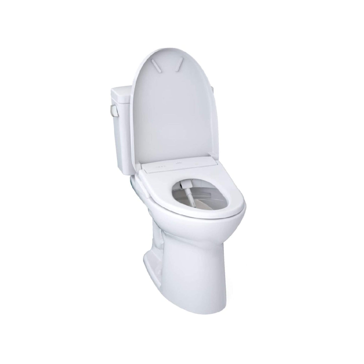 TOTO Drake 1.28 GPF Elongated Chair Height Toilet W/ Washlet S7A Auto Heated Bidet Seat & EWater+ Technlogy