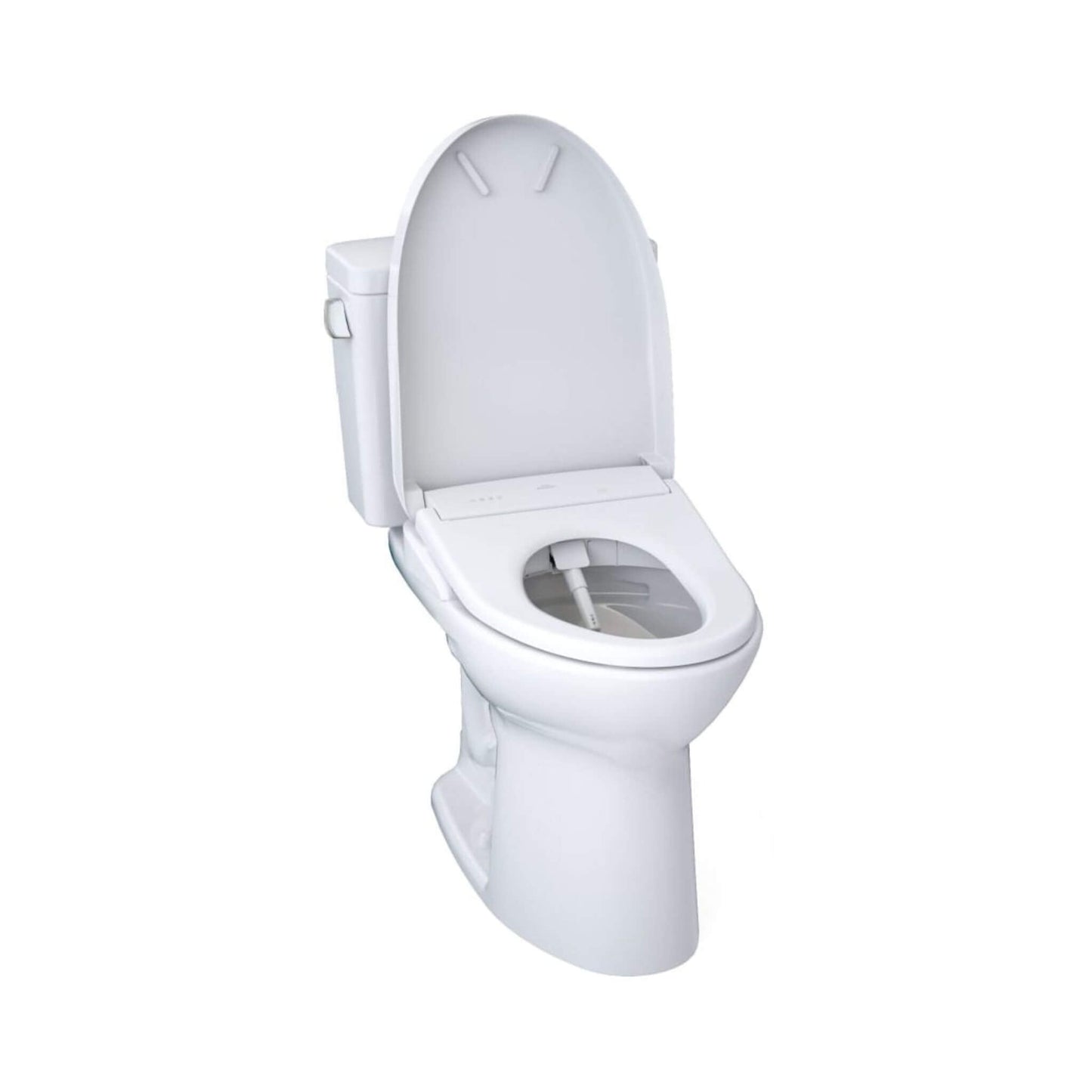 TOTO Drake 1.28 GPF Universal Height Toilet with S7A Auto Open Bidet Seat and 10" Rough In