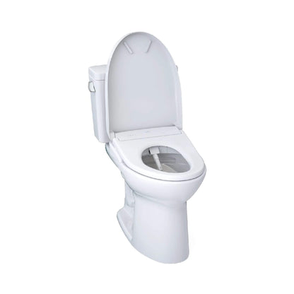 TOTO Drake 1.28 GPF Universal Height Toilet with S7A Auto Open Bidet Seat and Auto Flush