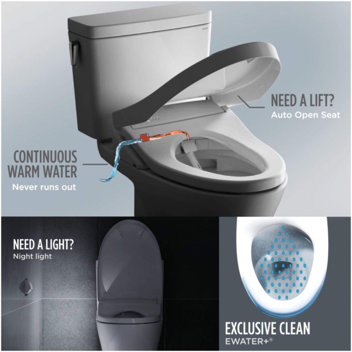 TOTO Drake Washlet S7A with 1.28 GPF Universal Height 10-Inch Rough-In Elongated Bidet Toilet