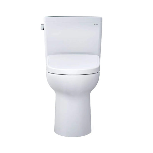 TOTO Drake 1.28 GPF Universal Height Toilet 10-Inch Rough In with Washlet S7 Bidet Seat