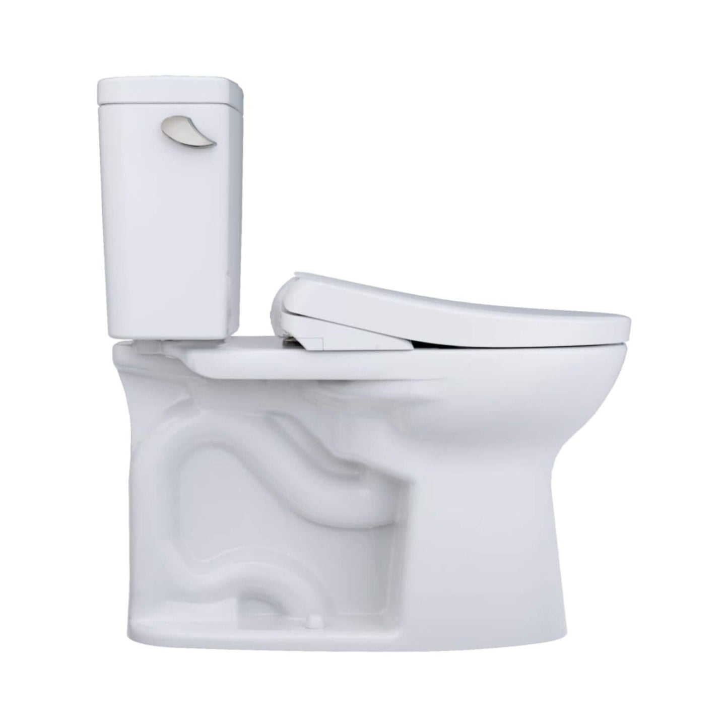 TOTO Drake 1.6 GPF Elongated Chair Height Toilet W/ Washlet S7A Auto Bidet Seat & EWater+ Technology