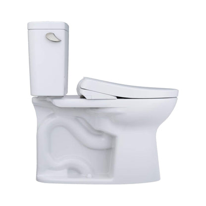 TOTO Drake 1.6 GPF Elongated Chair Height Toilet W/ Washlet S7A Auto Bidet Seat & EWater+ Technology