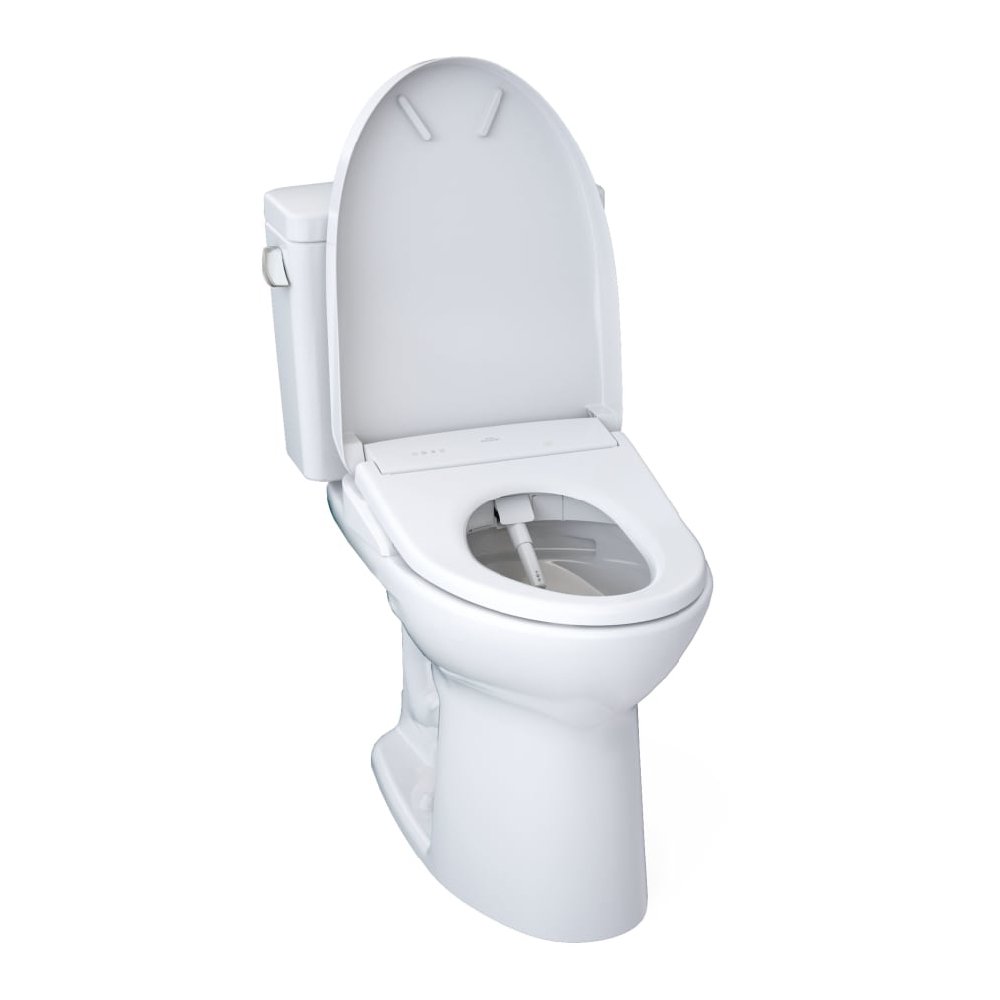 TOTO Drake 1.6 GPF Elongated Chair Height Toilet with Washlet S7A and 10" Rough In