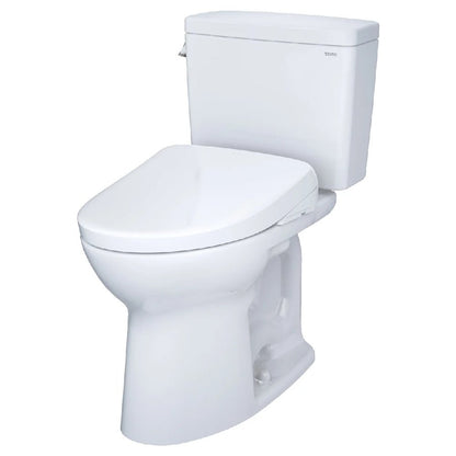 TOTO Drake 1.6 GPF Elongated Toilet with S7A Auto Open Bidet Seat and EWater