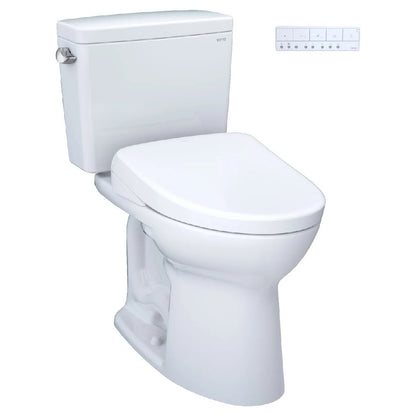 TOTO Drake 1.6 GPF Elongated Toilet with S7A Auto Open Bidet Seat and EWater
