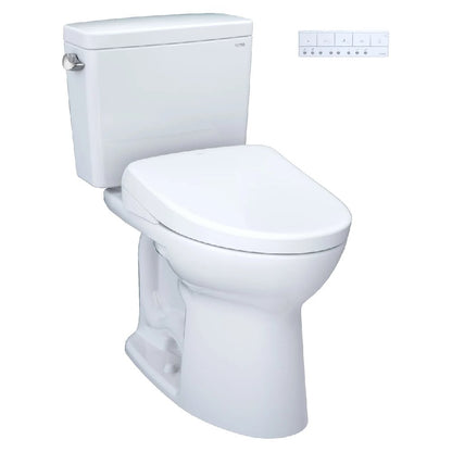 TOTO Drake 1.6 GPF Universal Height Toilet with Washlet S7A Auto Open Bidet Seat