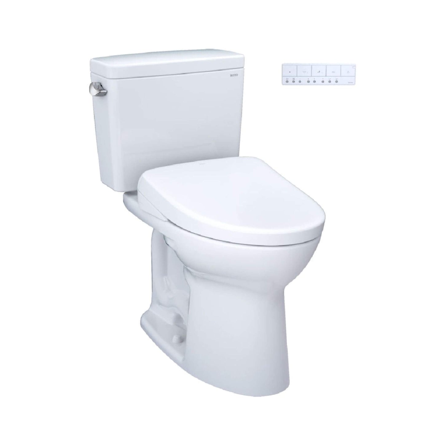 TOTO Drake 1.6 GPF RH Washlet Elongated Bidet Toilet Seat with S7A Auto Open/Close Bidet Seat