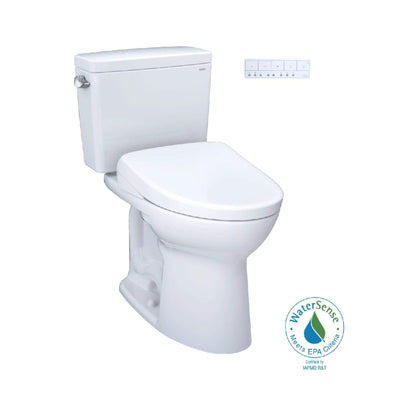 TOTO Drake 1.6 GPF with Washlet S7A Elongated Auto Flush Bidet Seat Toilet