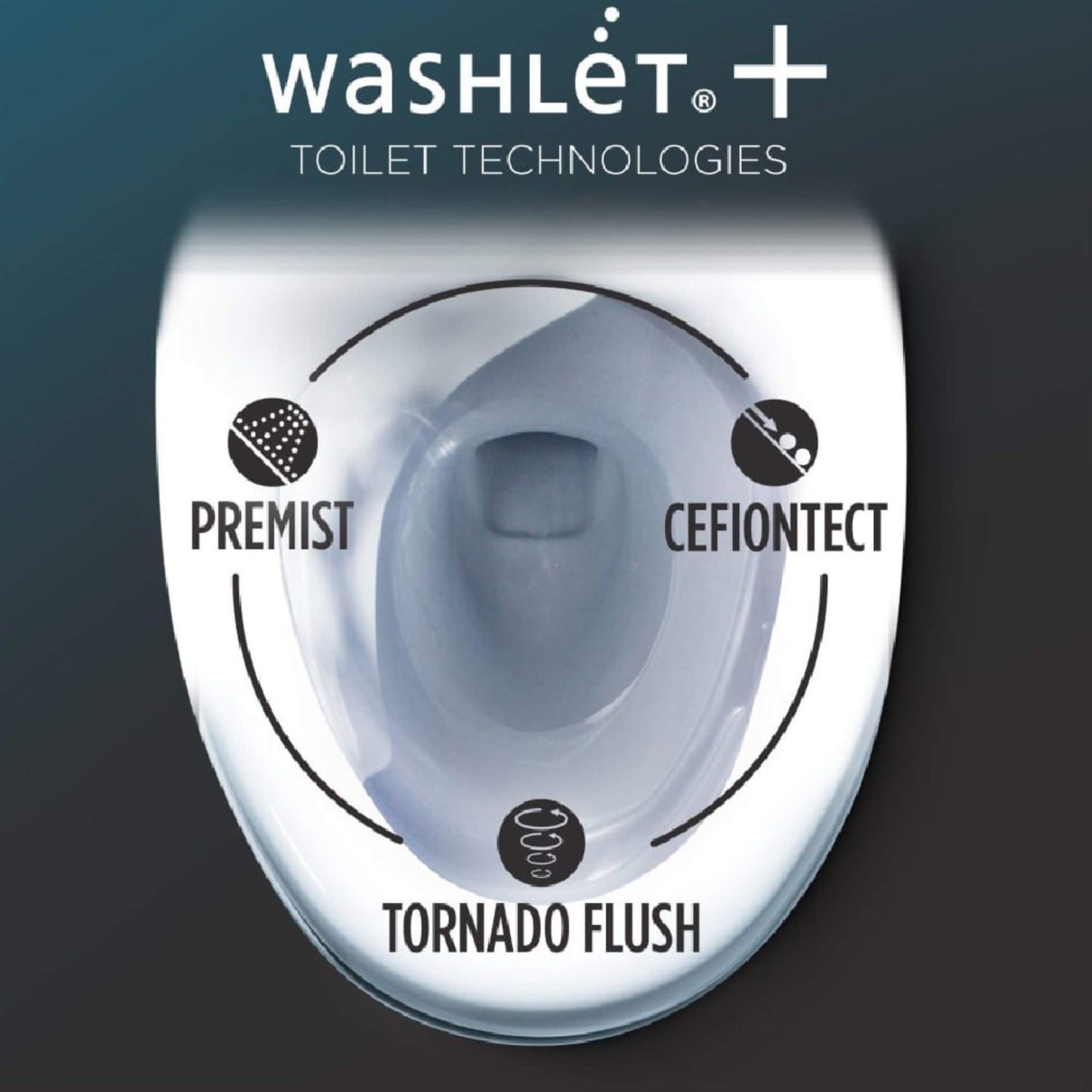 TOTO Drake Washlet C2 with 1.28 GPF Universal Height Bidet Toilet