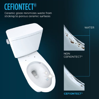 TOTO Drake Transitional Washlet C2 Bidet Seat with 1.28 GPF Elongated Toilet